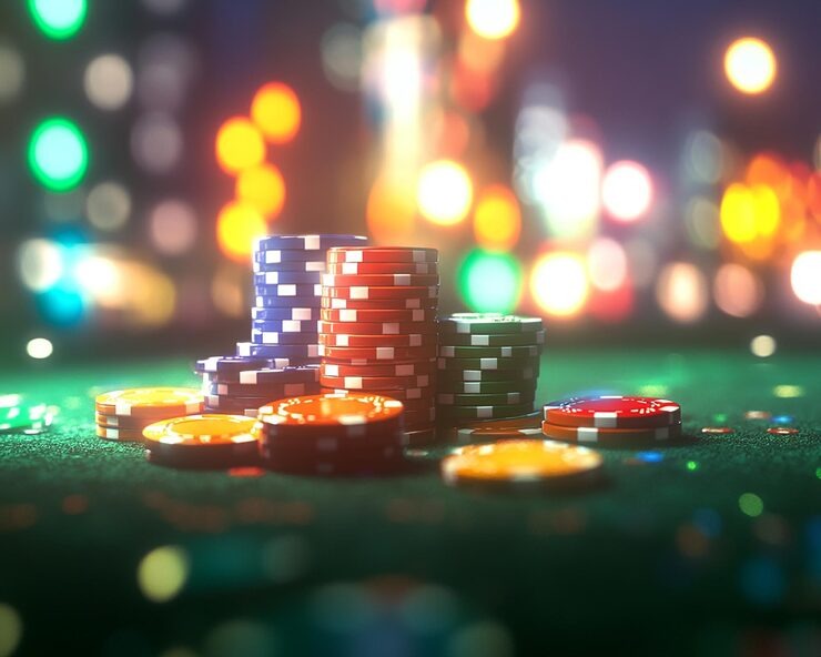 Evolution Gaming live-dealer studio with professional dealer and HD camera setup
